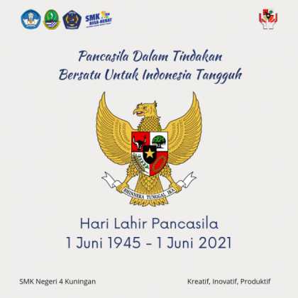 Hari Lahir Pancasila 1 Juni 2021 - SMK Negeri 4 Kuningan